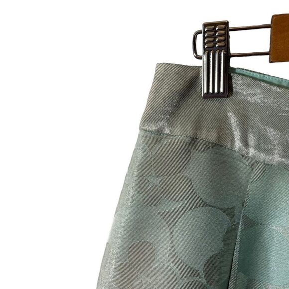 Marc Jacobs Mint Green Silk Flair A Line Skirt Size 2 - Picture 4 of 7